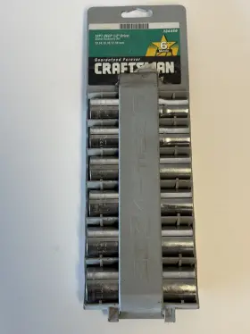 Craftsman 9-34459 Usa 12pt Deep 1/2 Inch Drive Socket Metric 6-pc. Tool Set 13-18mm