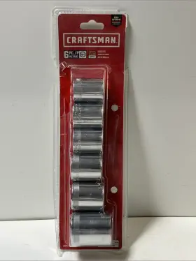 Craftsman Cmmt34575 1/2 Inch Drive Metric 12 Point Socket Set 6-pcs