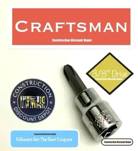 CMMT44372 CRAFTSMAN Drive Phillips Screwdriver Socket