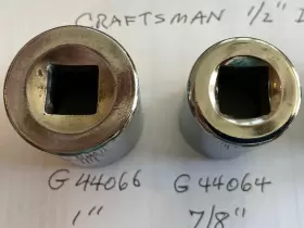 Craftsman Lot Of Sockets 1/2 Inch Drive 6PT 5/8 To G Series #3