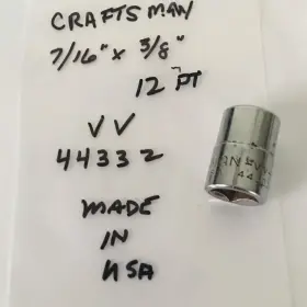 VV-44332 CRAFTSMAN Socket