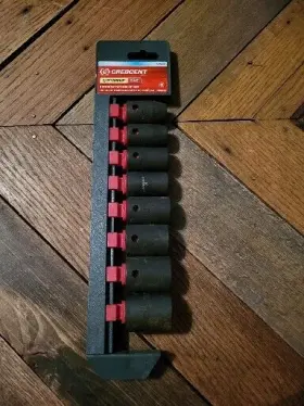 Crescent 037103279699 1/2 Inch Drive Impact Socket Set Sae 7/16 -7/8