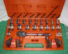393988 CRESCENT Socket Drive Ratchet Combination Wrench Set