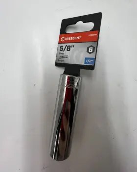 Crescent Cdds58n 5/8 Inch - 1/2 Drive 6 Point Deep Socket Standard Sae 6pt Tools