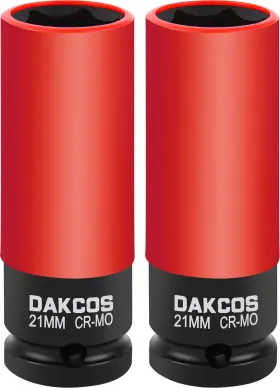 KSS21-2PC DAKCOS Impact Lug Nut Socket Drive