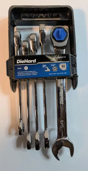 DHP55118 DIEHARD Line Ratcheting Combination Wrench Set