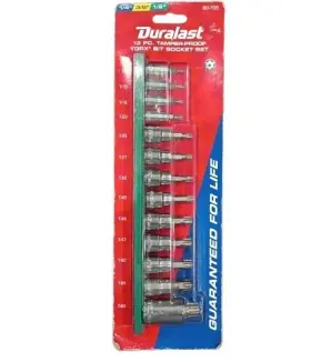 60-705 DURALAST Tamper Torx Bit Socket Set