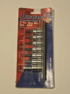 70-067 DURALAST Drive Hex Bit Socket Set