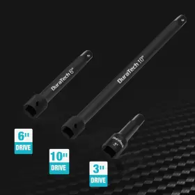 001006 DURATECH Drive Impact Extension Bar Set Socket