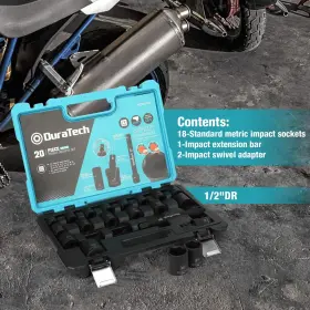 DTIMSS020A DURATECH Drive Impact Socket Set Shallow #2