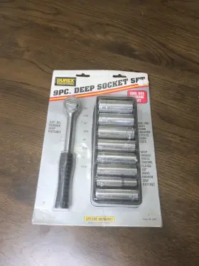 9-34577 DUREX Socket Set Rubber Grip Ratchet