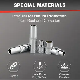 EC028 EACELIY Drive Impact Socket Set Master #3