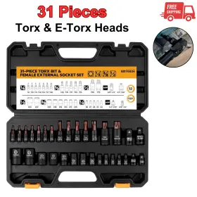 ED70024 ELEAD Torx Bit Socket Set Alloy Steel High Torque S2