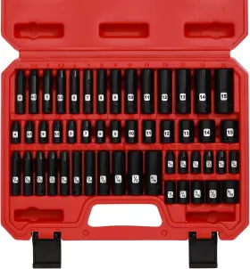 ET510 EMENTOL Drive Shallow Impact Socket Set