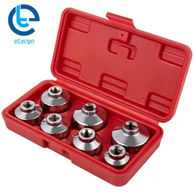 Etecgo 379822 7pcs Socket Set Tool Kit With Box Paper Cartridge Housing Oil Filter Cap Wrench Etecgo 379822 7pcs Socket Set Tool Kit With Box Paper Cartridge Housing Oil Filter Cap Wrench