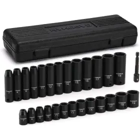 CS489 FOCUS AUTO TOOS Drive Impact Socket Set Shallow Point