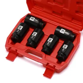 CS073 FOCUS TOOL Drive Spindle Axle Nut Impact Socket Set