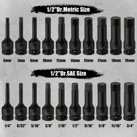 CS088 FOCUS TOOL Drive Master Impact Hex Bit Set #2