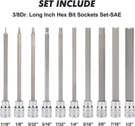 CS306 FOCUS TOOL Drive Hex Bit Set Socket S2 #2