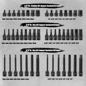 CS231 FS TOOL Master Hex Bit Impact Socket Set #3