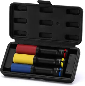 CS577 FS TOOL Drive Marring Wall Lug Nut Impact Socket Set
