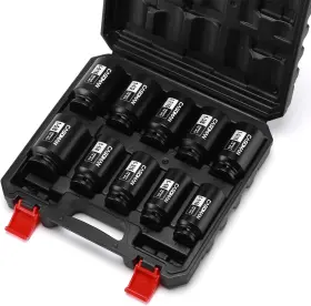 CS468 FS TOOLS Drive Spindle Axle Nut Impact Socket Set