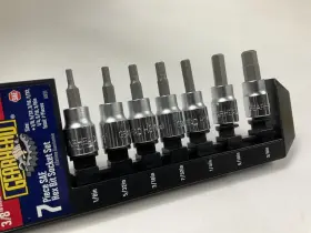 GH8375 GEARHEAD Drive Hex Bit Socket Set