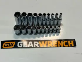 80305-80303 GEARWRENCH Drive Point Shallow Socket Set