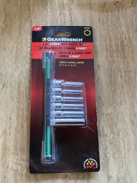 80322 GEARWRENCH Torx Socket Set E4 E5 E6 E7 E8 E10