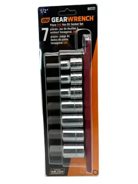 80721 GEARWRENCH Drive Hex Bit Socket Set