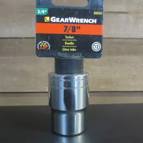 Gearwrench 80830 3/4 Inch Drive 12 Point Standard Sae Socket 7/8 -