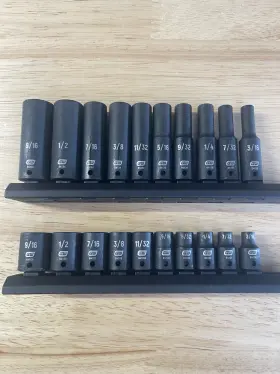 84900 GEARWRENCH Shallow Impact Sockets Rails