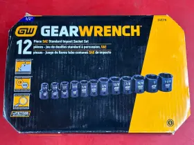 84931N GEARWRENCH Drive Shallow Impact Socket Set Up