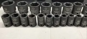 84933 GEARWRENCH Drive Point Standard Impact Socket Set #2