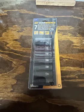 Gearwrench 84941 7pc 1/2 Inch Dr Sae Impact Hex Bit Socket Set 3/8 To 3/4 Gearwrench 84941 7pc 1/2 Inch Dr Sae Impact Hex Bit Socket Set 3/8 To 3/4