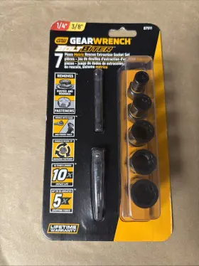 87911 GEARWRENCH Bolt Biter Impact Extraction Socket Set