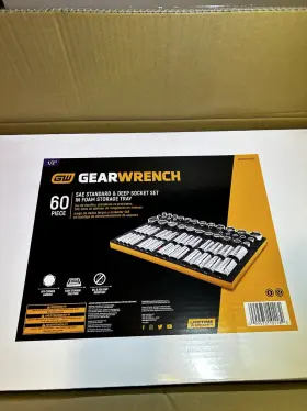 GWMSSKT12SAE GEARWRENCH Standard Socket Set Foam Storage Tray