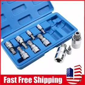 A39829 GEARZAAR Xzn Triple Square Point Spline Bit Socket Set