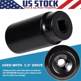 Gm-motor Gmqp000464 19mm Harmonic Balancer Impact Socket Pulley Damper Bolt Tool For Honda Engine