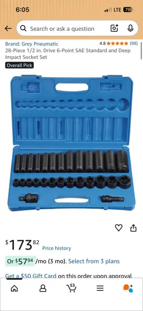 18383 GP Pneumatic Socket Drive Master