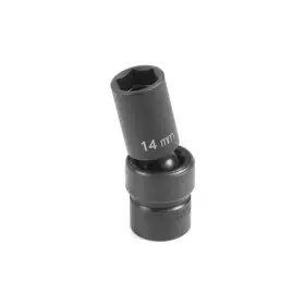 Grey Pneumatic 1010umsd 3/8 Inch Drive X 10mm Semi Deep Universal Impact Socket