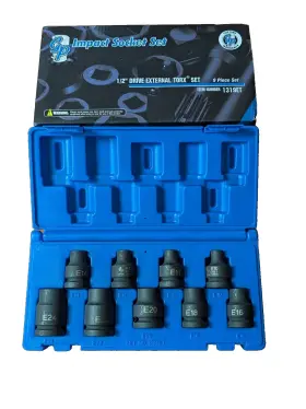 1319ET GREY PNEUMATIC Drive Impact Socket Set Star