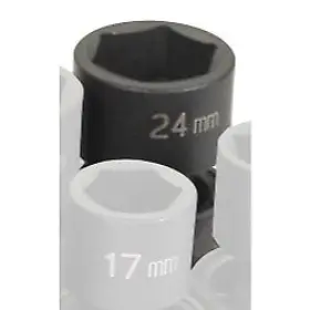 Grey Pneumatic 2024um 1/2 Inch Drive X 24mm Standard Universal Socket