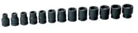 1213MG GREY PNEUMATIC Magnetic Impact Socket Set