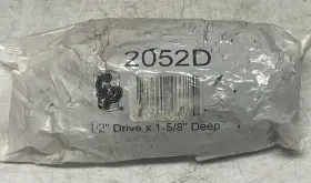 Grey Pneumatic Gp 2052d New 1/2 Inch Drive 1-5/8 Deep Impact Socket Free Shipping