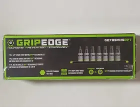 GE7BSMHSRPT GRIP EDGE Tools Drive Rpt Hex Driver Set
