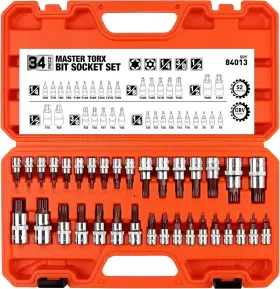 84013 HORUSDY Torx Bit Socket Set Solid Tamper S2 Star
