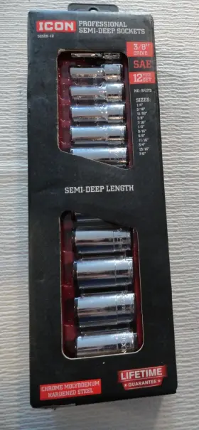 59622 ICON Drive Semi Socket Set