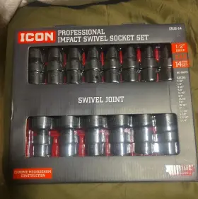 59741 ICON Drive Impact Swivel Socket Set