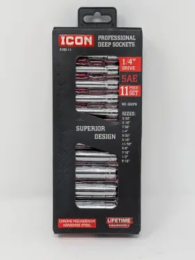 S1DS-11 ICON Harbor Freight Drive Socket Set
